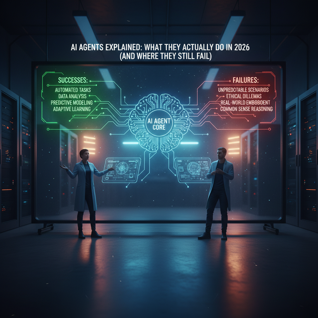 A simple diagram of how an AI agent loops through actions