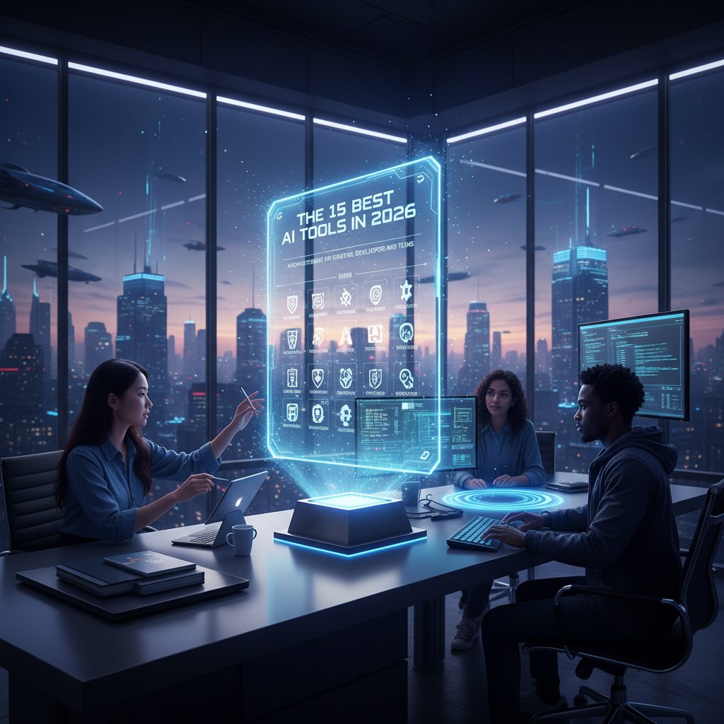 A team meeting with real-time AI transcription on screen